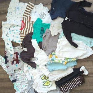 Baby Boy Newborn Clothing Lot